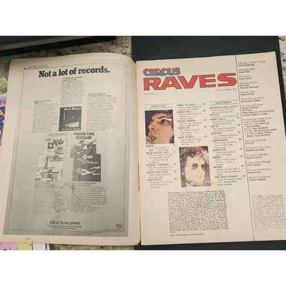 Vintage Circus Raves Rock Magazine 105 March 1975 Freddie Mercury Queen Cover